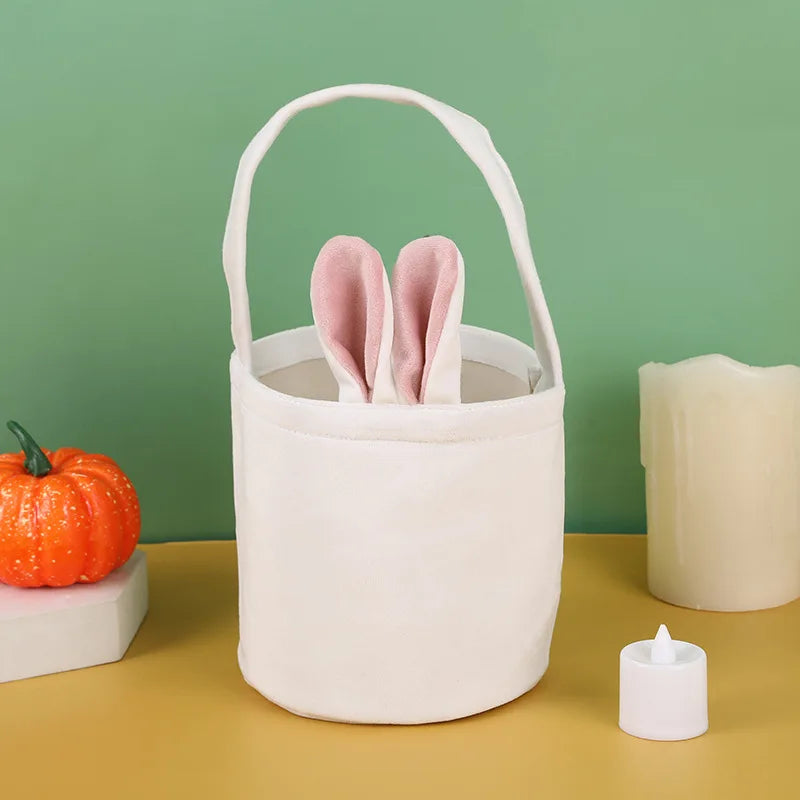 Panier de Pâques Oreilles Lapin | Sac Chasse aux Œufs pour Enfants | Fête de Pâques